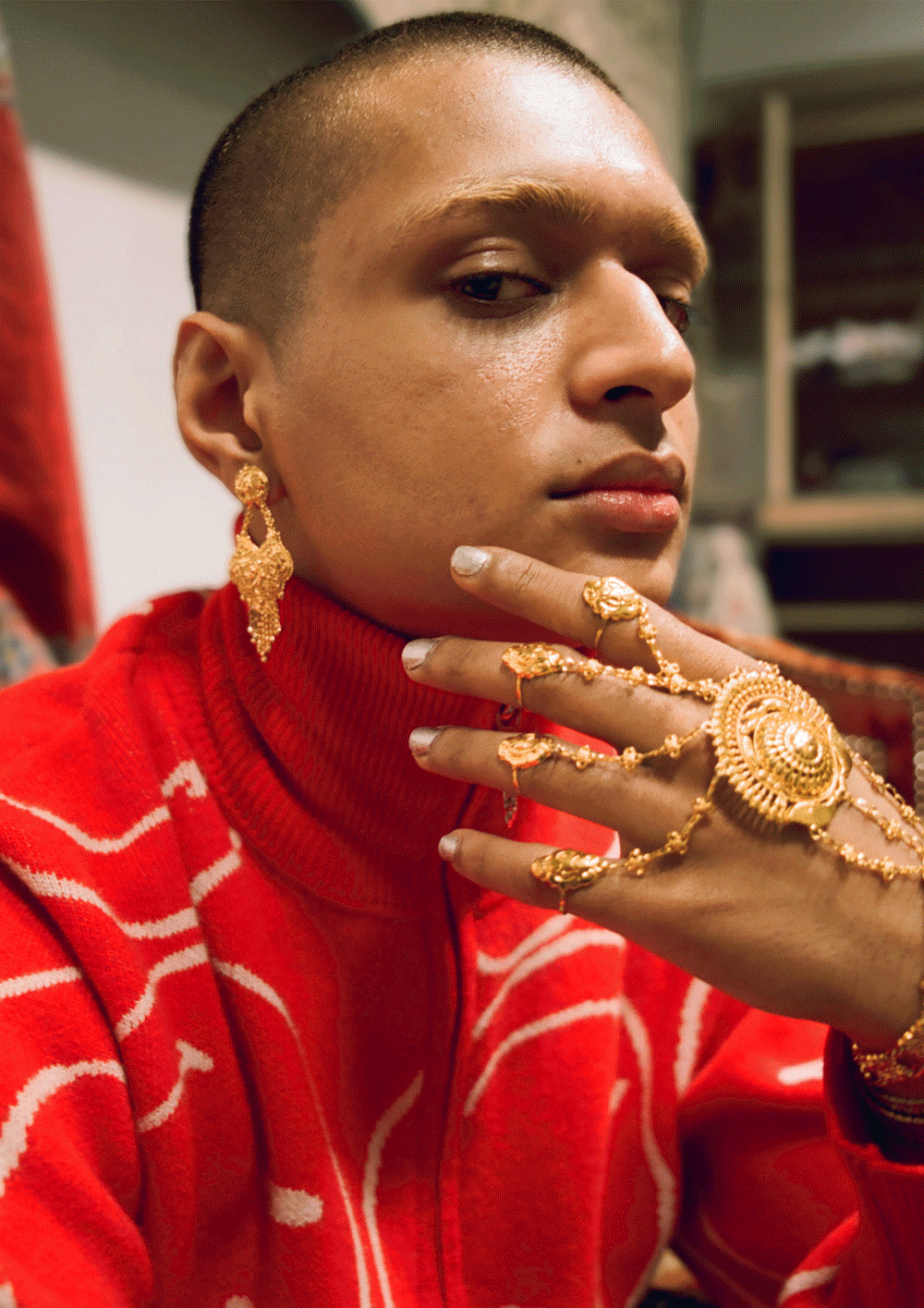 90s hoop sales earrings men