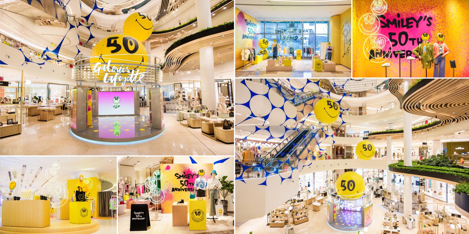 Smiley Takes Over Galeries Lafayette to Celebrate our 50th Anniversary