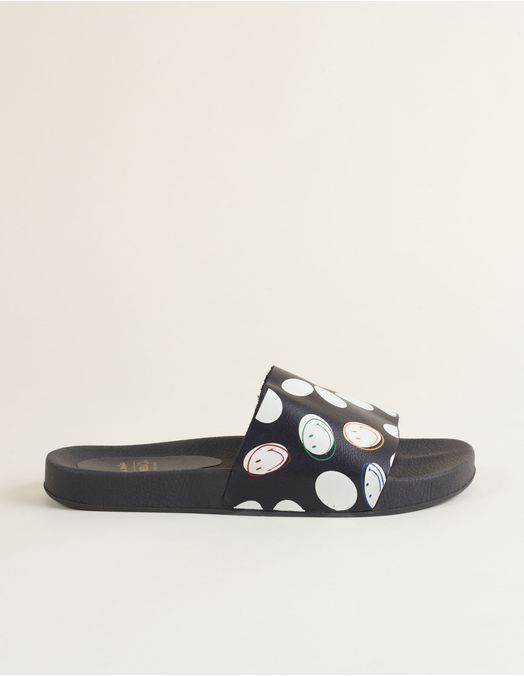 Collab Smiley + Printed Slide Papete - Unica
