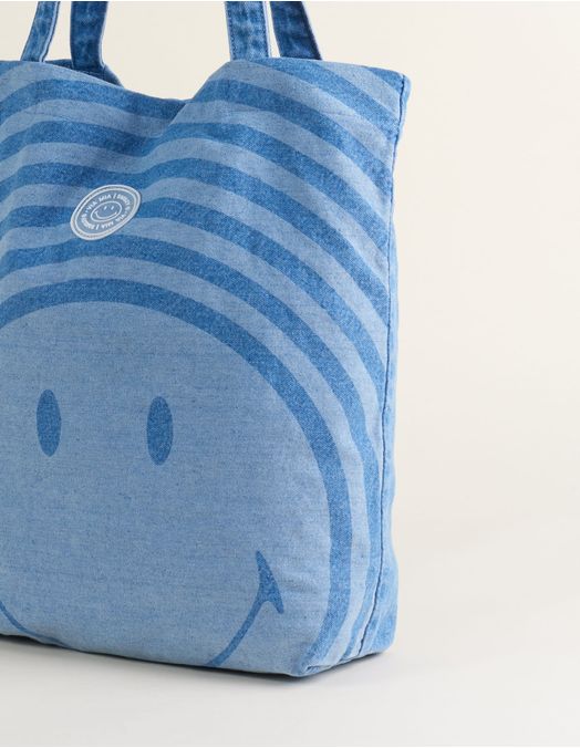 Collab Smiley + Smiley Jeans Bag - Jeans - U
