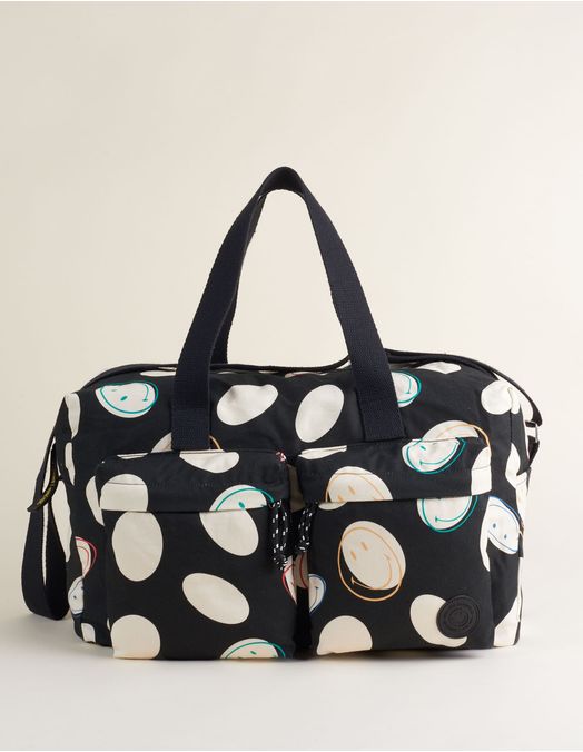 Collab Smiley + Printed Canvas Handbag - Unique