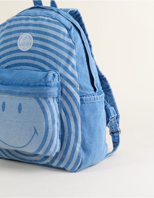 Collab Smiley + Jeans Backpack - Jeans - U