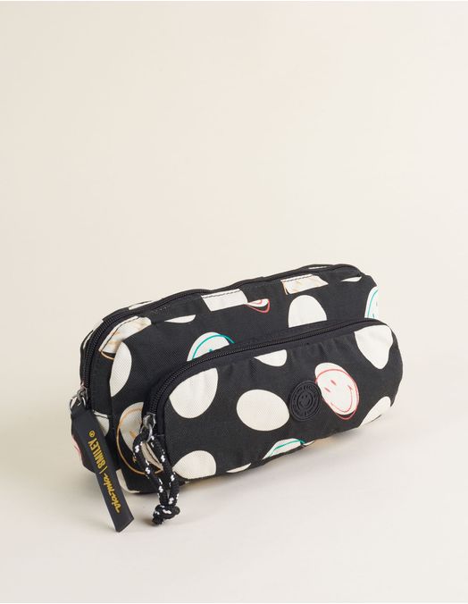 Collab Smiley + Printed Canvas Case - Unique