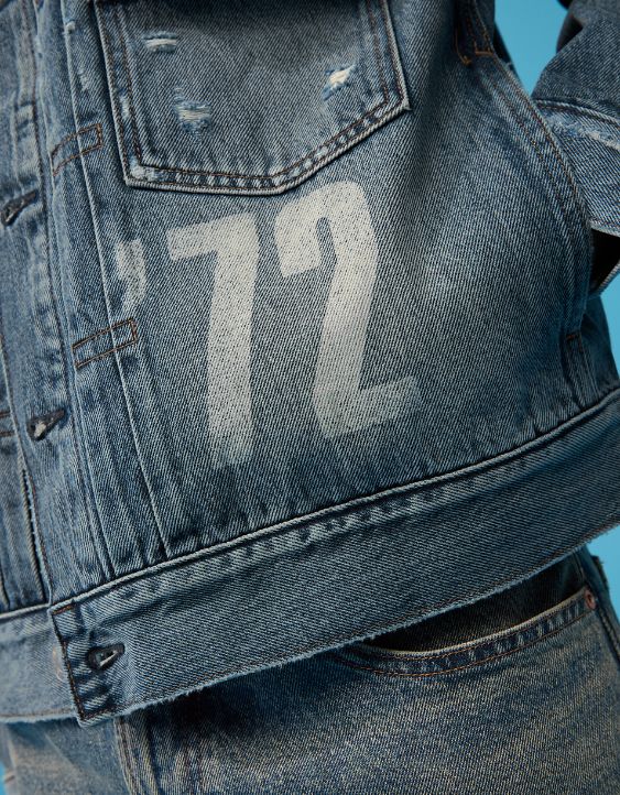 AE | Smiley® Denim Trucker Jacket