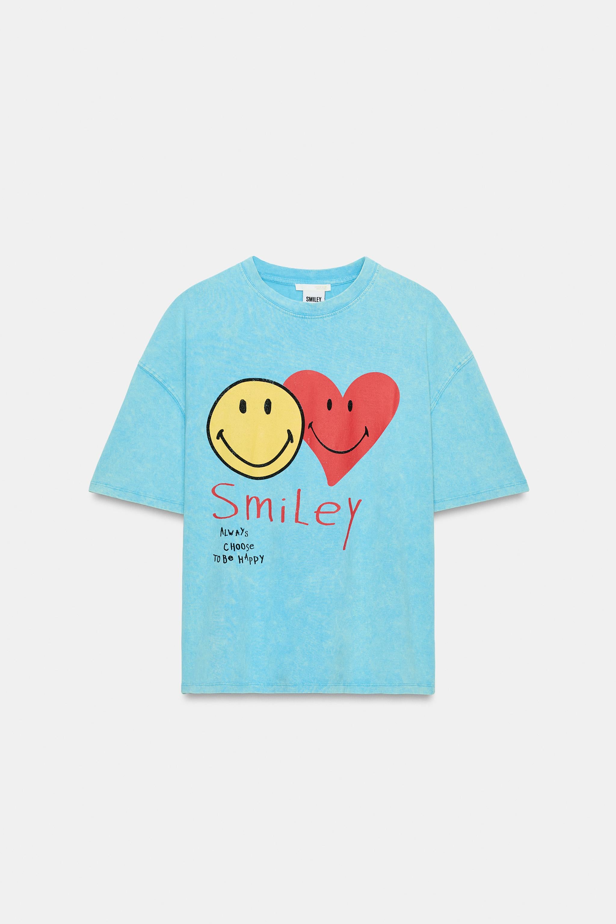 SMILEY® WASHED EFFECT T-SHIRT