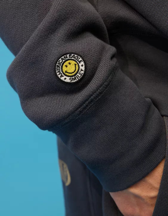 AE | Smiley® Graphic Fleece Sweatshirt
