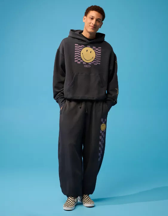 AE | Smiley® Graphic Fleece Sweatshirt