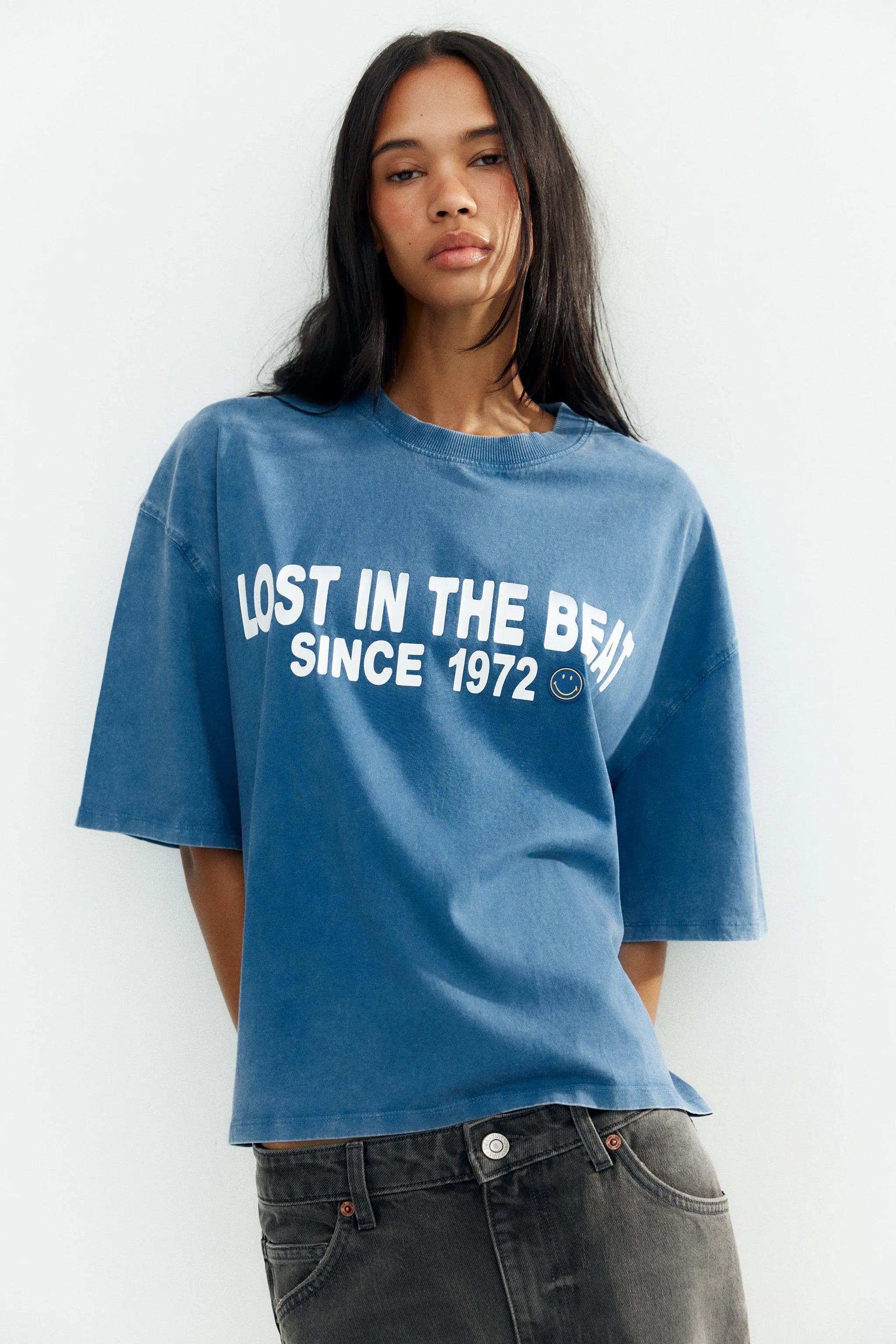 Washed Effect Smiley® T-Shirt