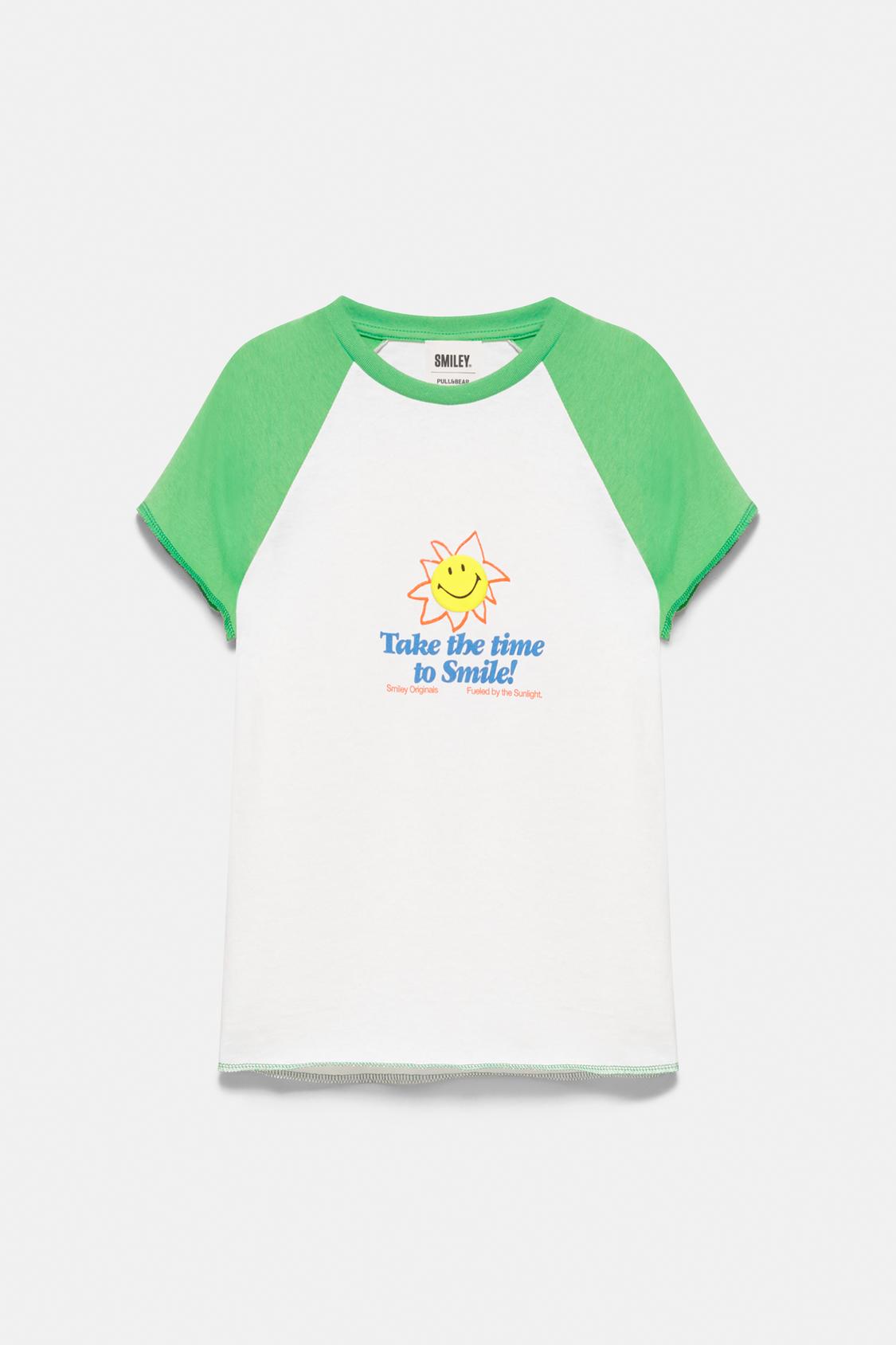 Smiley® raglan sleeve T-shirt