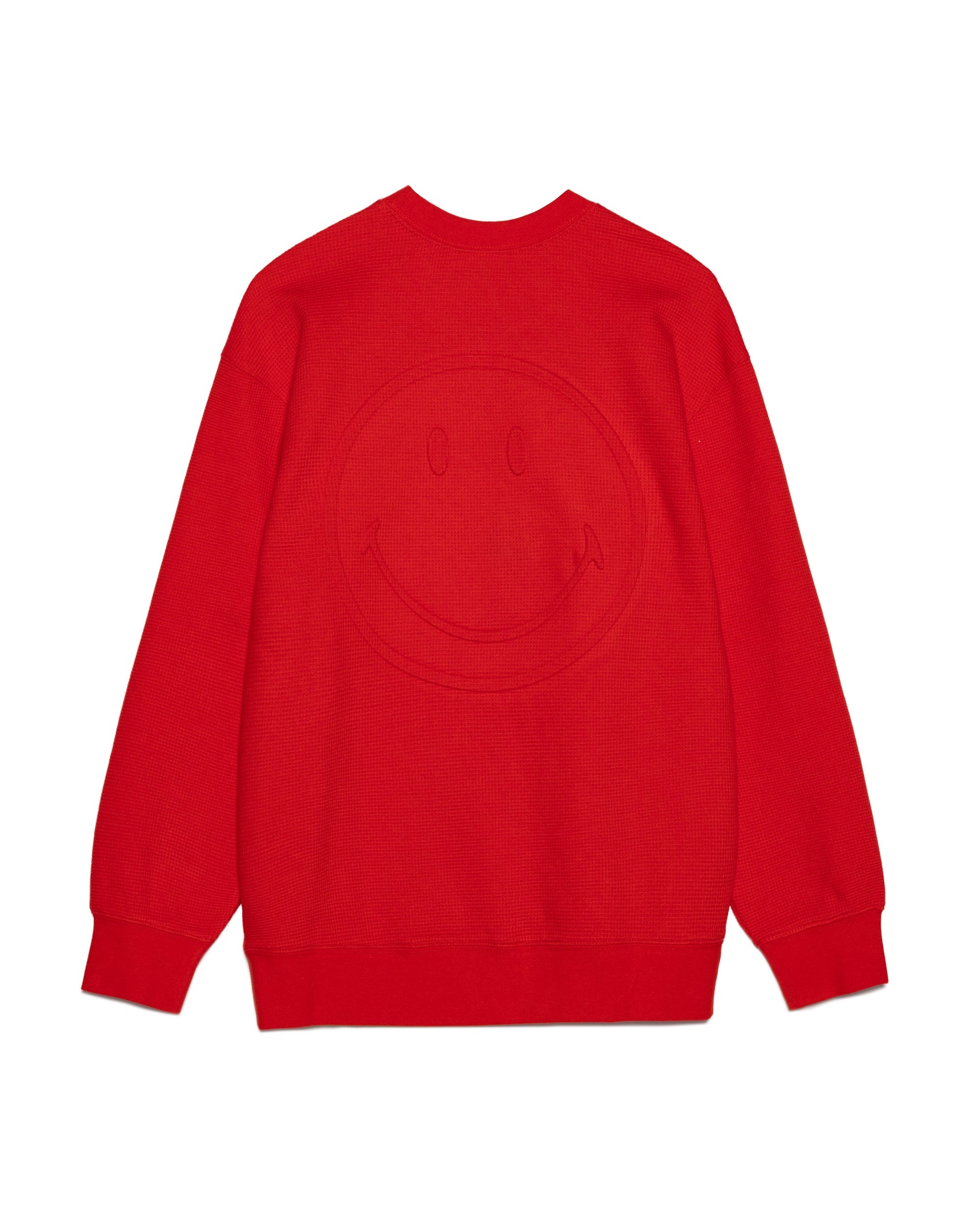 Smiley® Thermal Crewneck, Red
