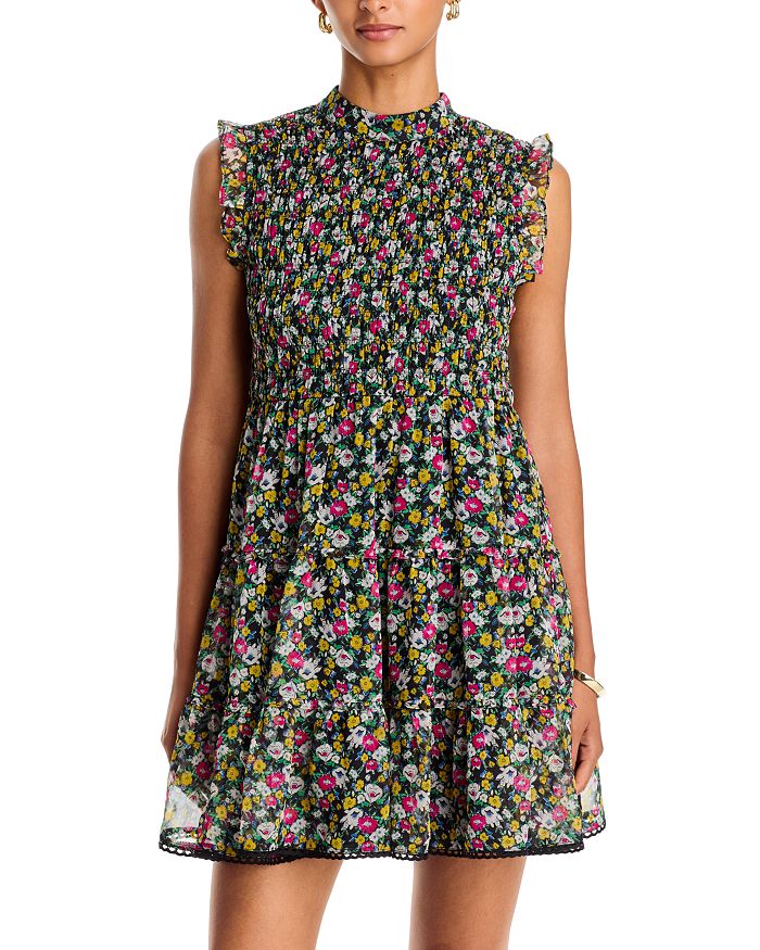 Smocked Sleeveless Mini Dress - Exclusive
