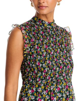 Smocked Sleeveless Mini Dress - Exclusive