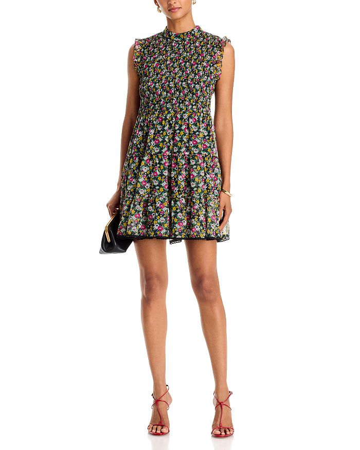 Smocked Sleeveless Mini Dress - Exclusive