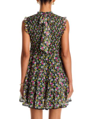 Smocked Sleeveless Mini Dress - Exclusive