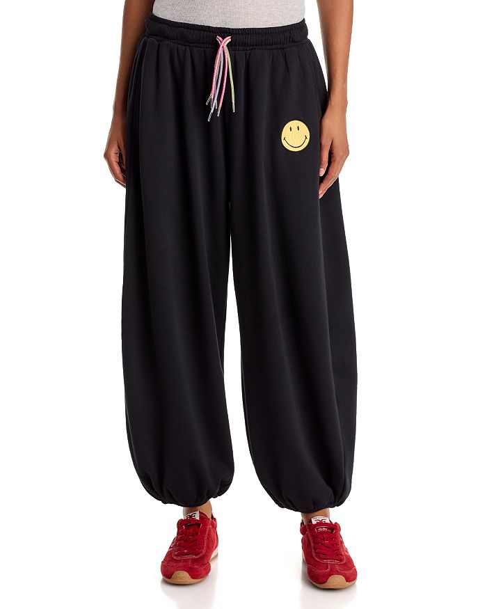 Cotton Blend Smiley Sweatpants - Exclusive