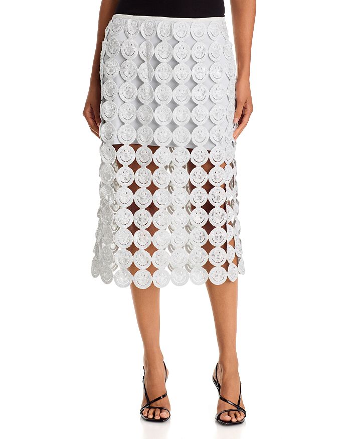 Smiley Crocheted Midi Skirt - Exclusive