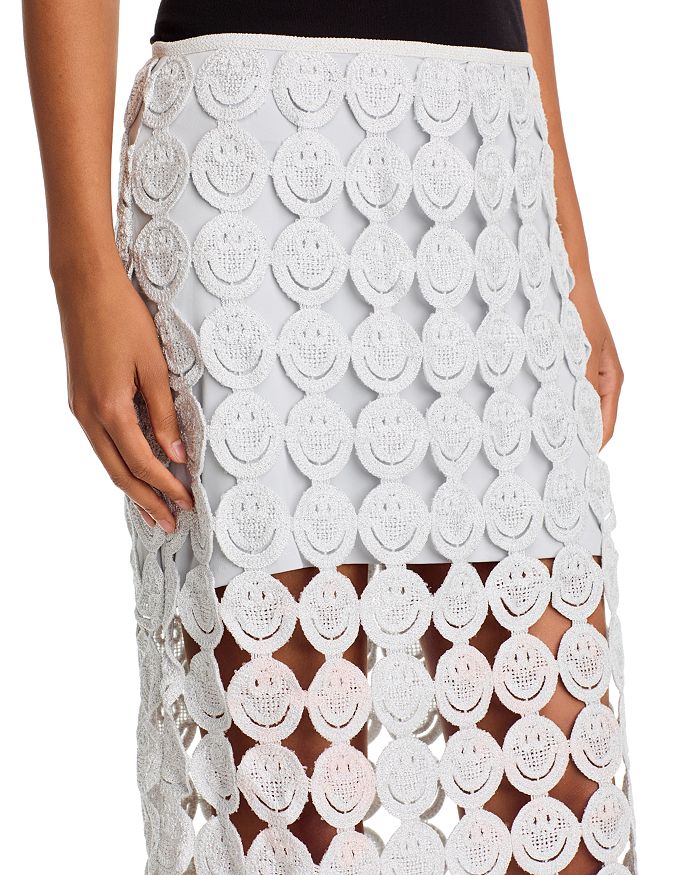 Smiley Crocheted Midi Skirt - Exclusive