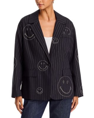 Pinstripe Smiley Blazer - Exclusive