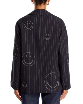 Pinstripe Smiley Blazer - Exclusive