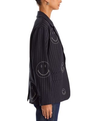 Pinstripe Smiley Blazer - Exclusive
