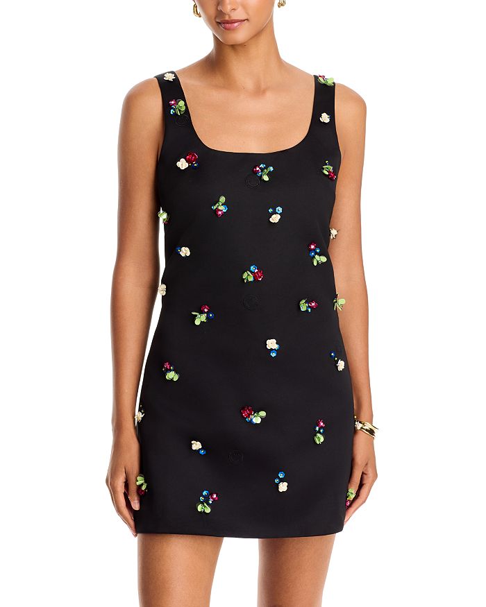 3D Embellished Mini Dress - Exclusive