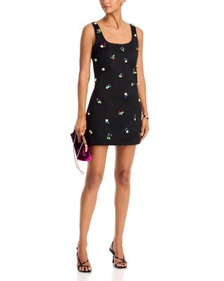 3D Embellished Mini Dress - Exclusive