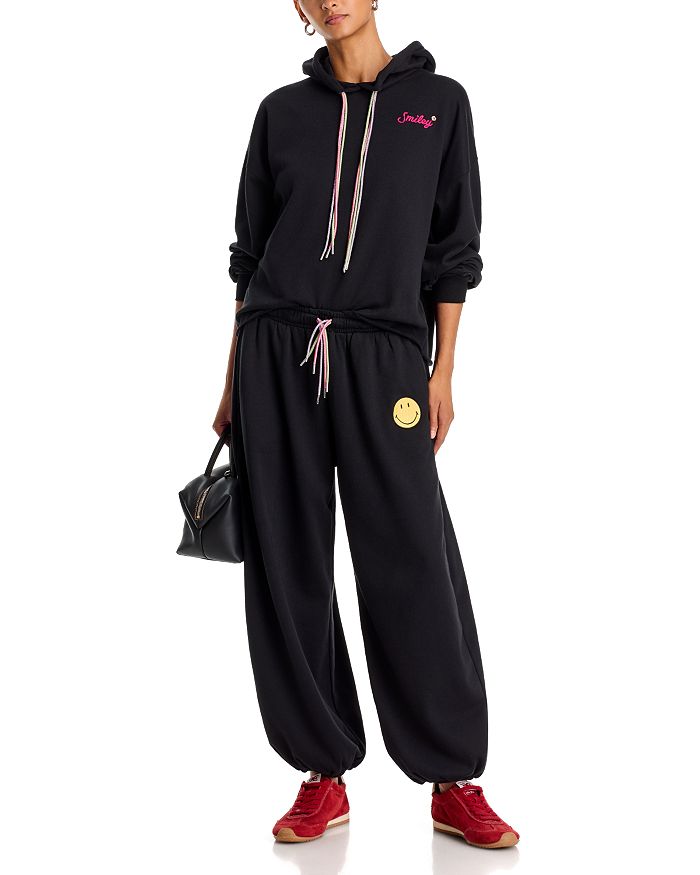 Smiley Embroidered Hoodie - Exclusive