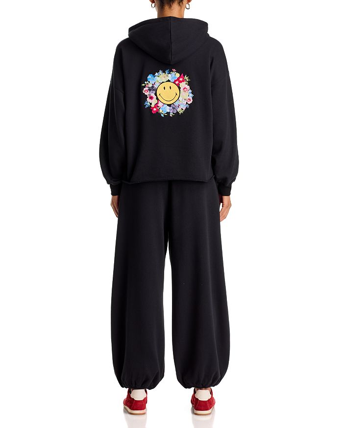 Smiley Embroidered Hoodie - Exclusive