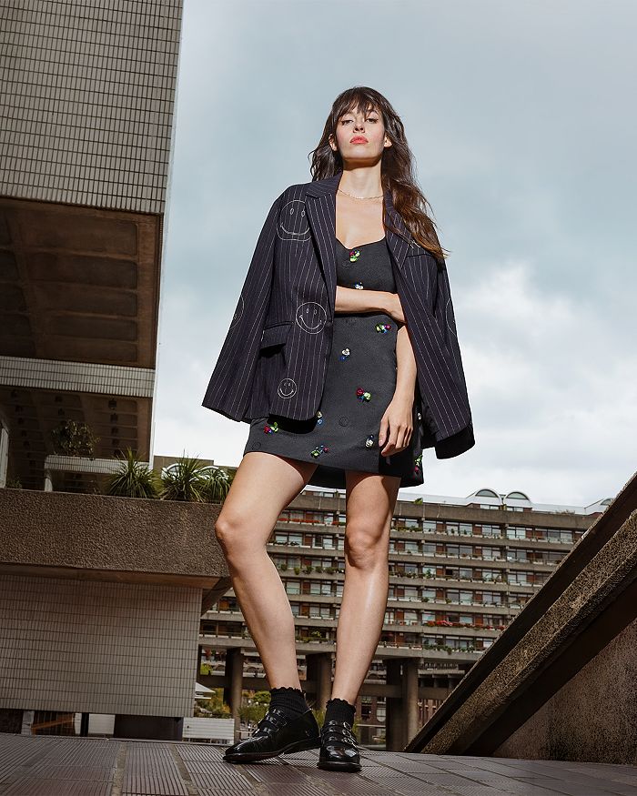 Pinstripe Smiley Blazer - Exclusive