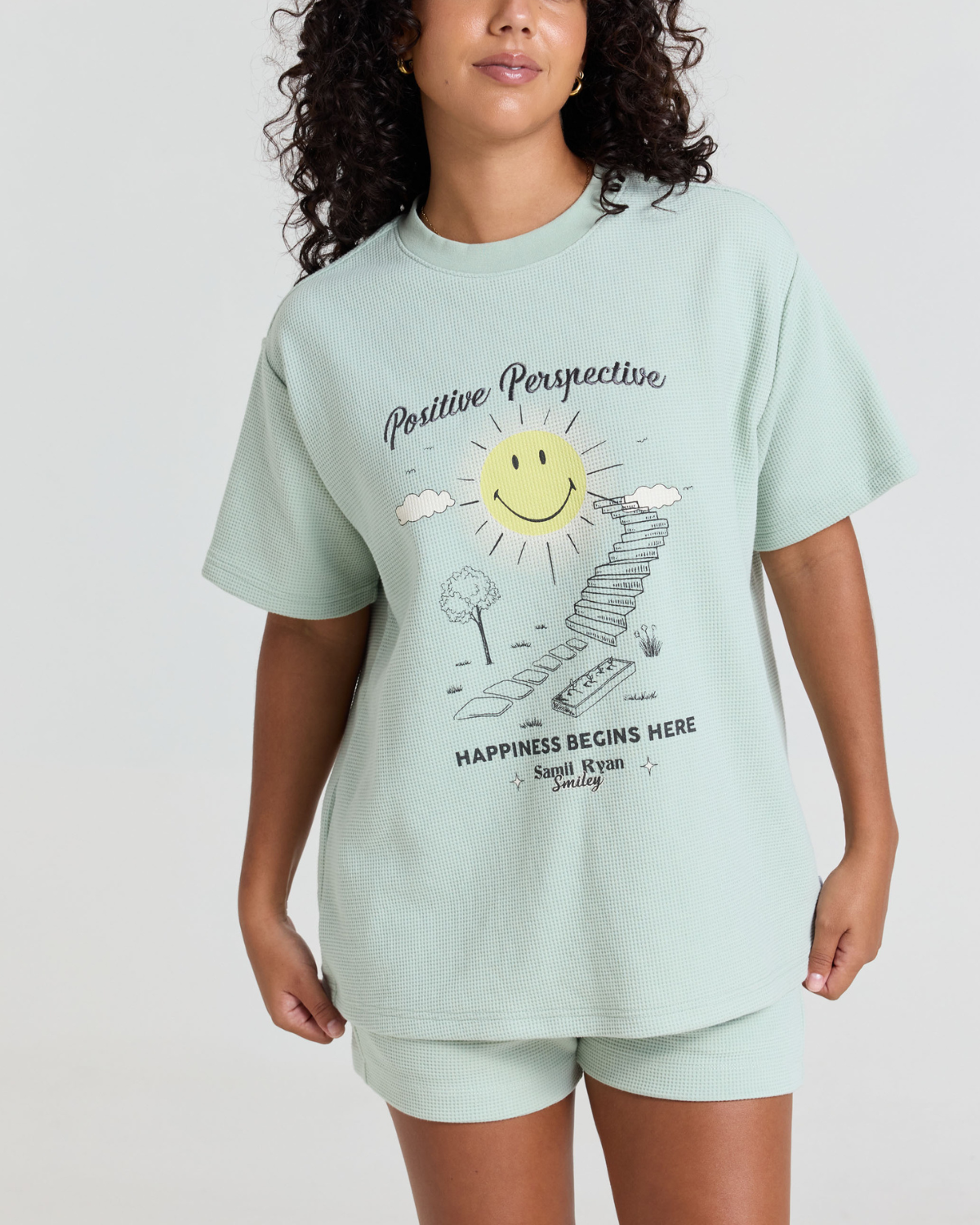 Smiley® Perspective Thermal Boxy Tee