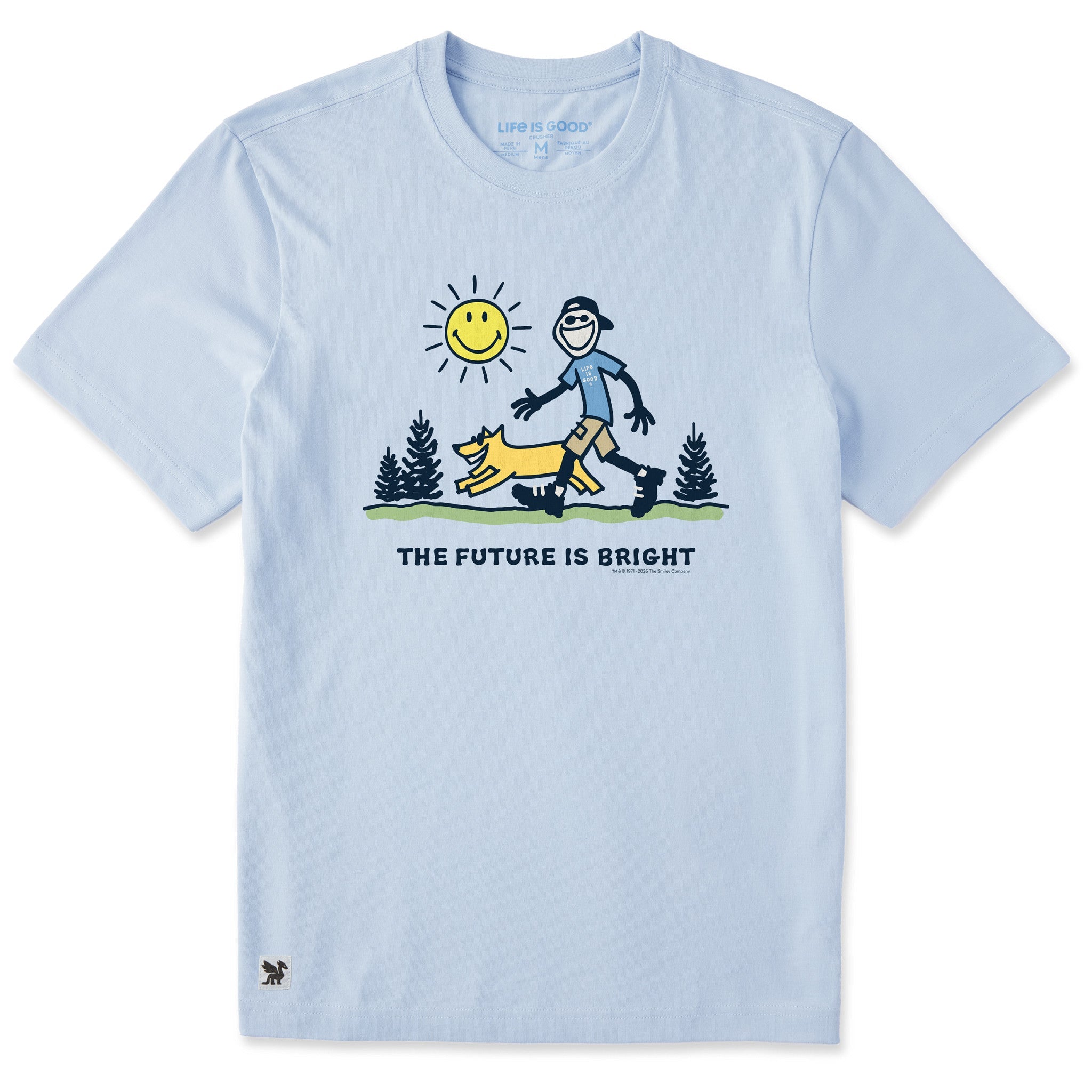 Men's LIG X Smiley The Future is Bright Short Sleeve Crusher Tee