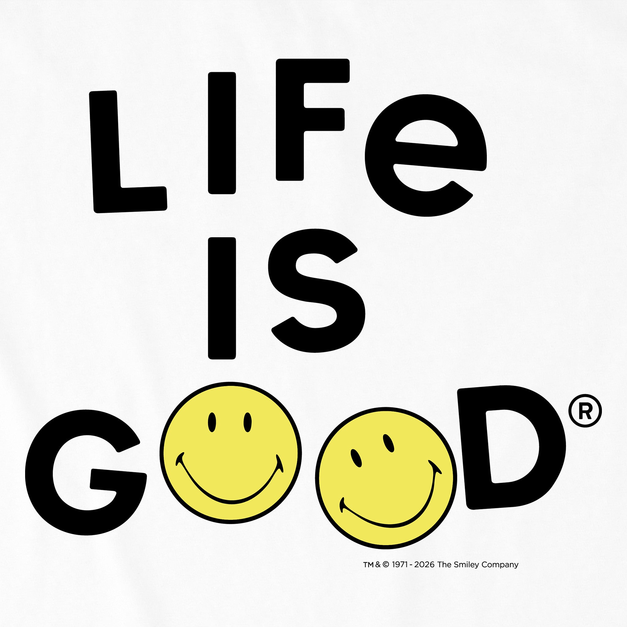 Women's LIG X Smiley Jumble Short Sleeve Crusher Boxy Tee