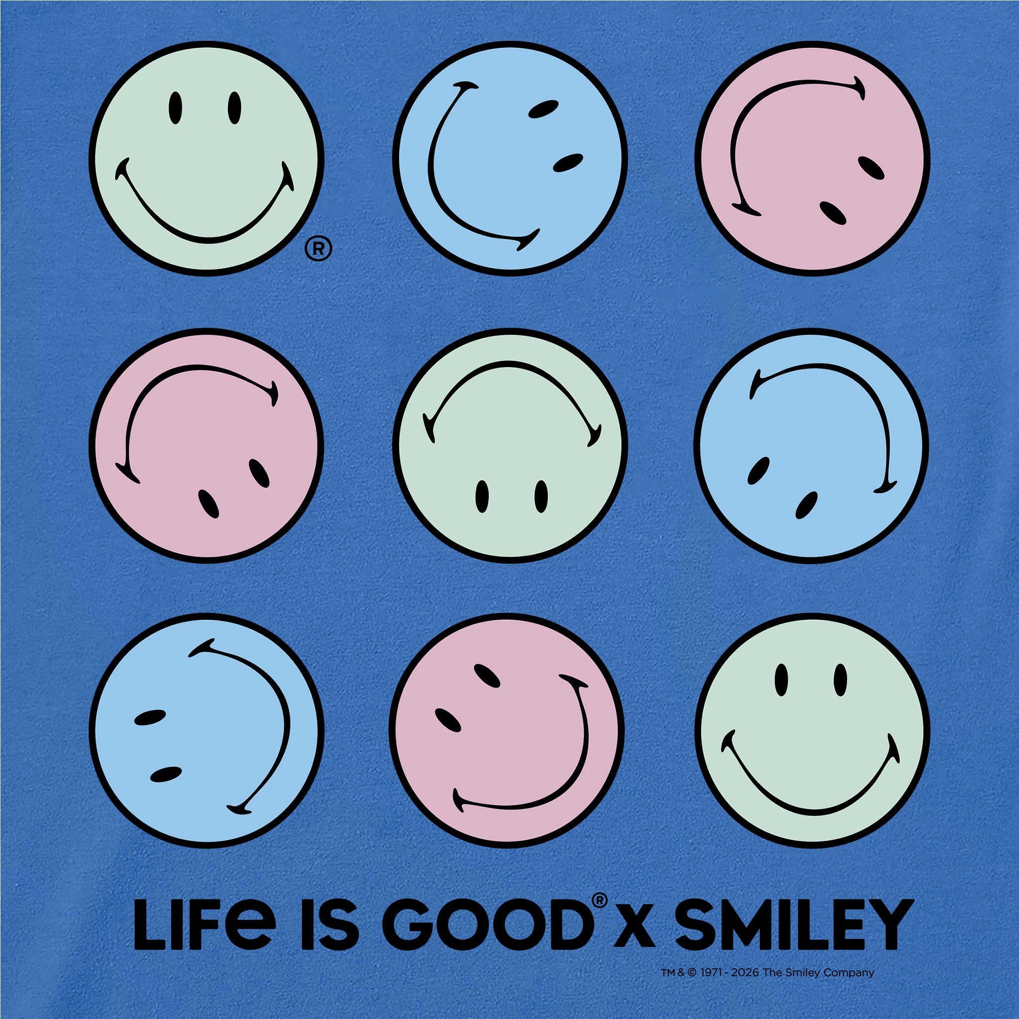 Women's LIG X Smiley Rotation Short Sleeve Crusher Boxy Tee