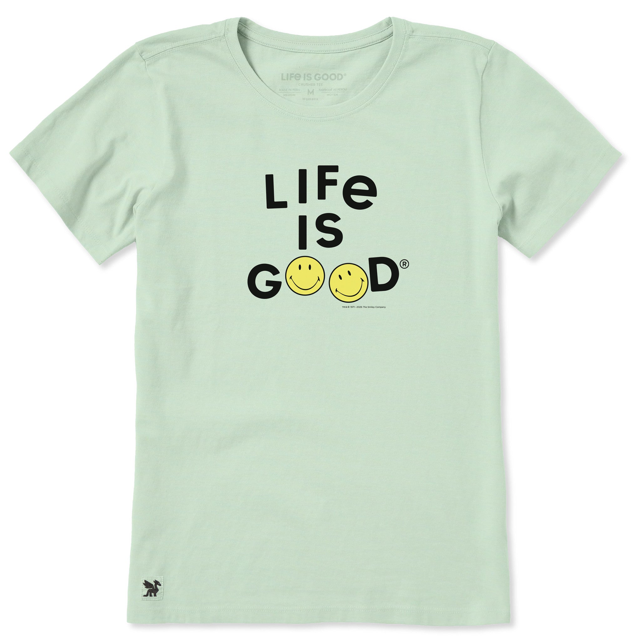 Women's LIG X Smiley Jumble Short Sleeve Crusher Tee
