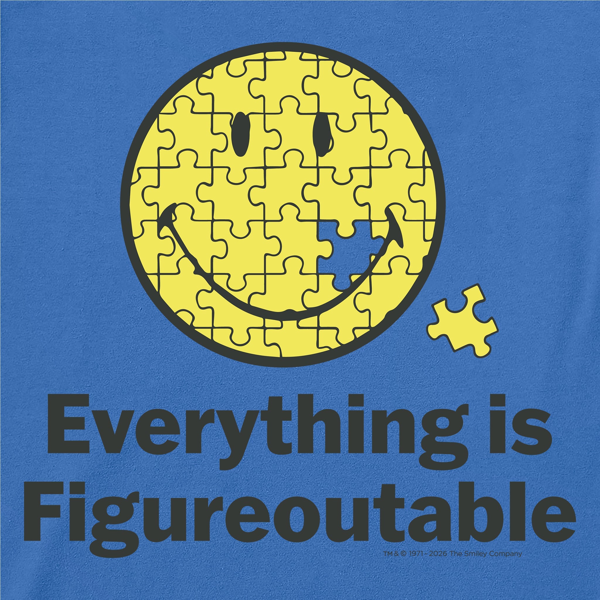 Women's LIG X Smiley Figureoutable Short Sleeve Crusher Tee