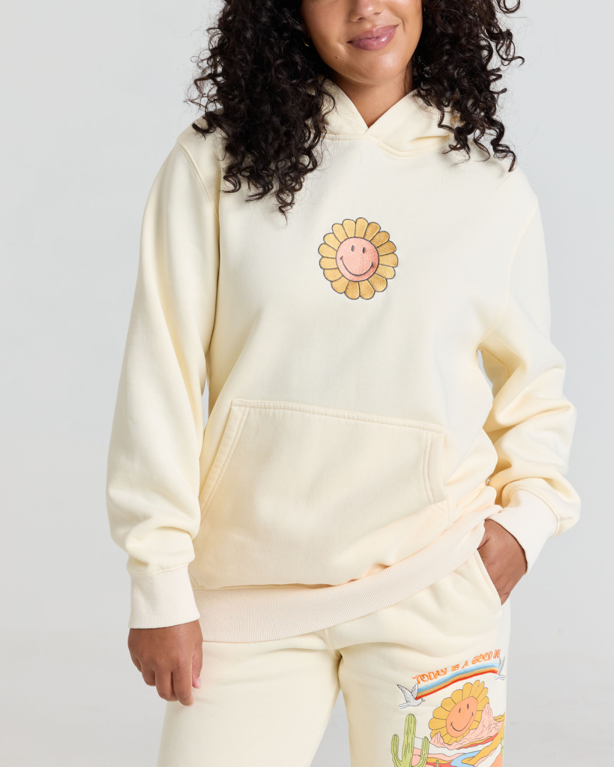 Smiley® Mirage Hoodie, Cream