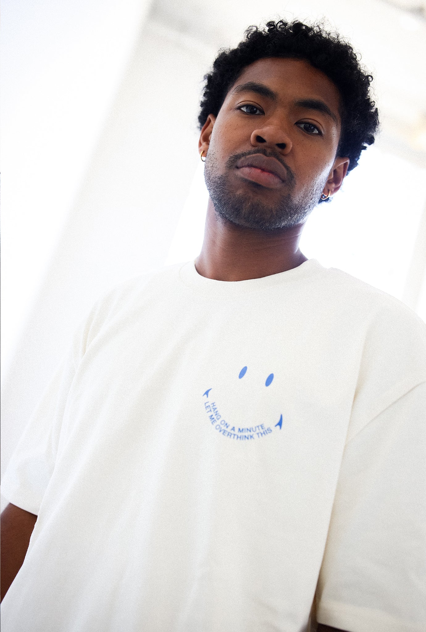 P/C x Smiley®: Overthinking Smiley Heavyweight T-Shirt - Ivory
