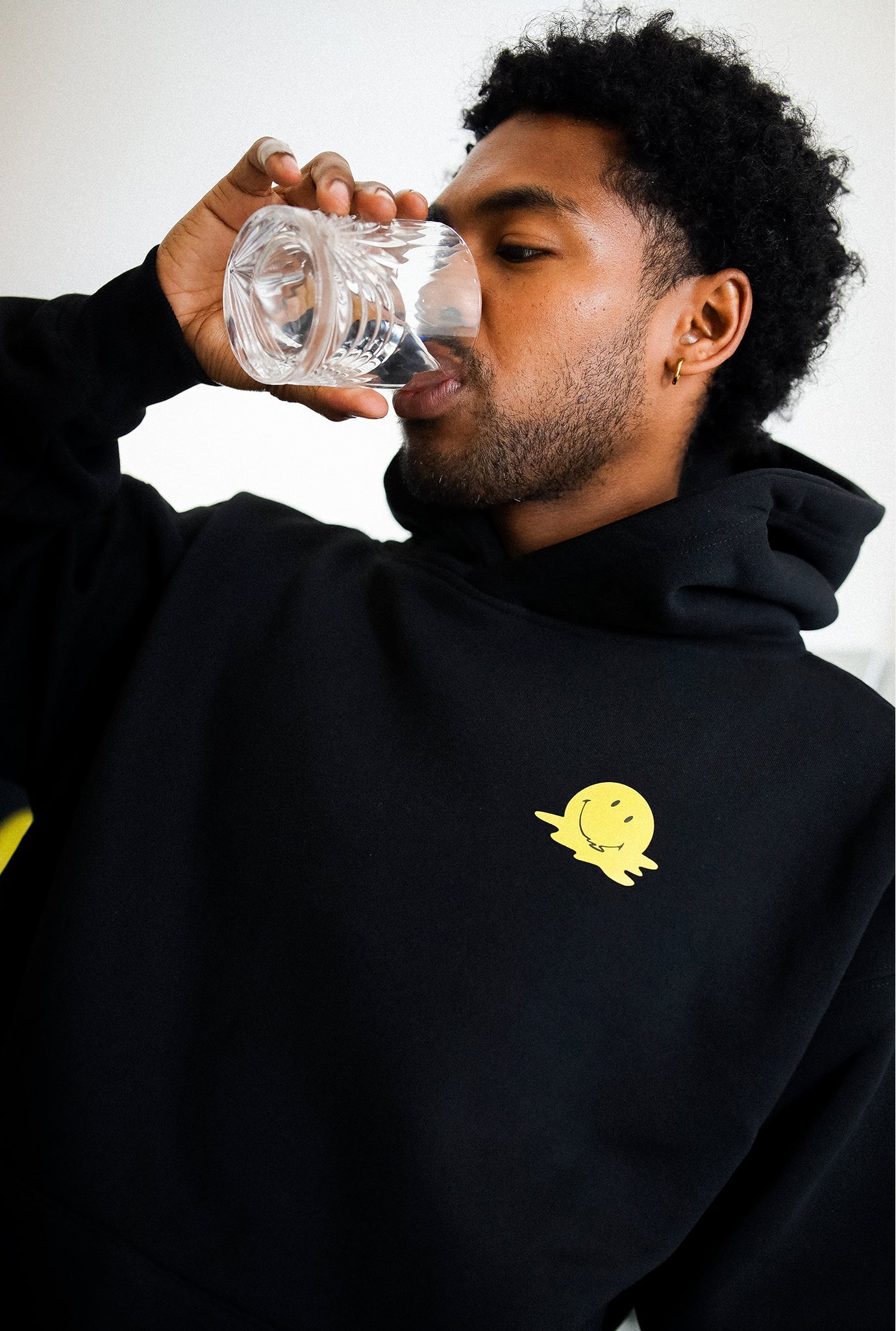 P/C x Smiley®: Tired of Being Tired Heavyweight Hoodie - Black