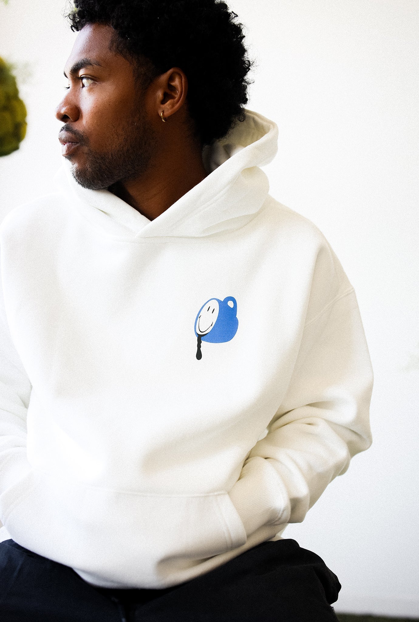 P/C x Smiley®: Uncaffeinated Heavyweight Hoodie - Ivory
