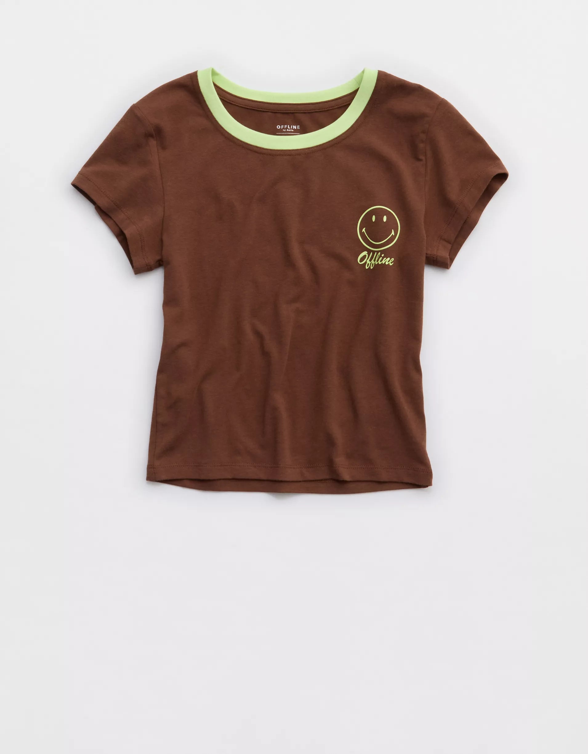 OFFLINE By Aerie | Smiley® Let's Stretch Ringer T-Shirt