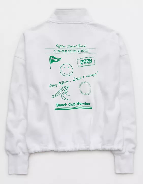 OFFLINE By Aerie | Smiley® Cloud Fleece Seamed Full Zip