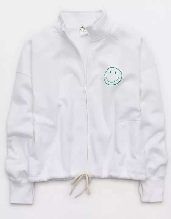 OFFLINE By Aerie | Smiley® Cloud Fleece Seamed Full Zip