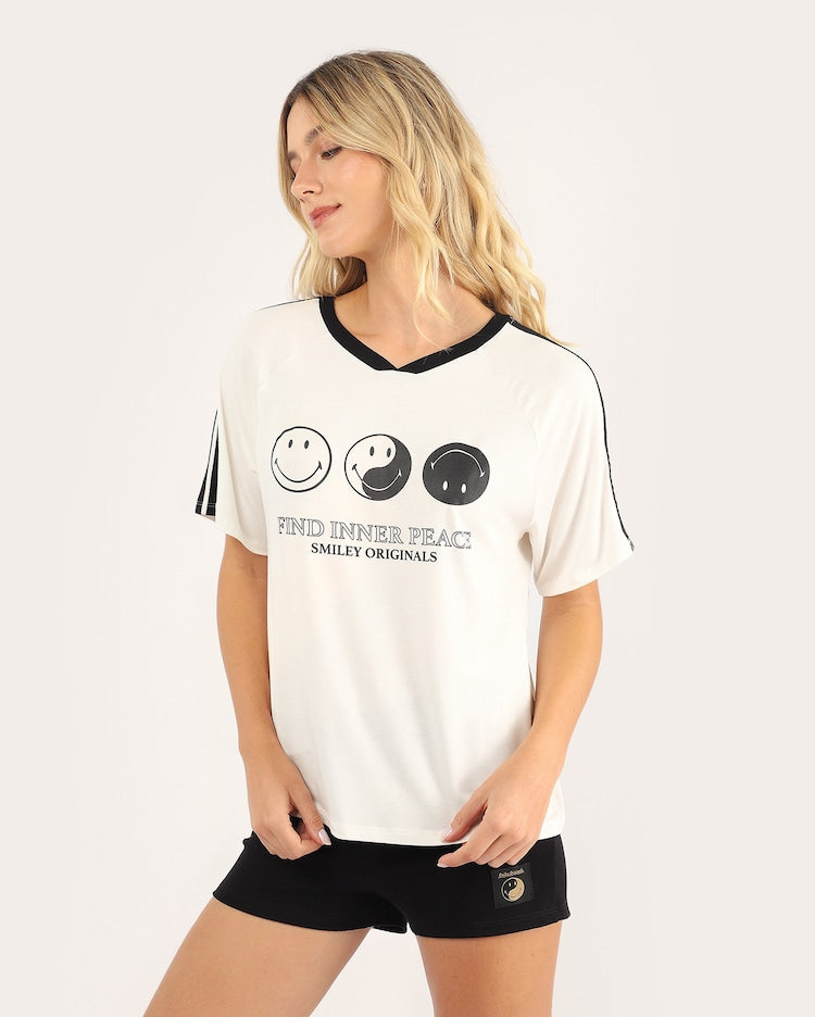 Women's short pajamas in viscose - multicolor | The Smiley Company