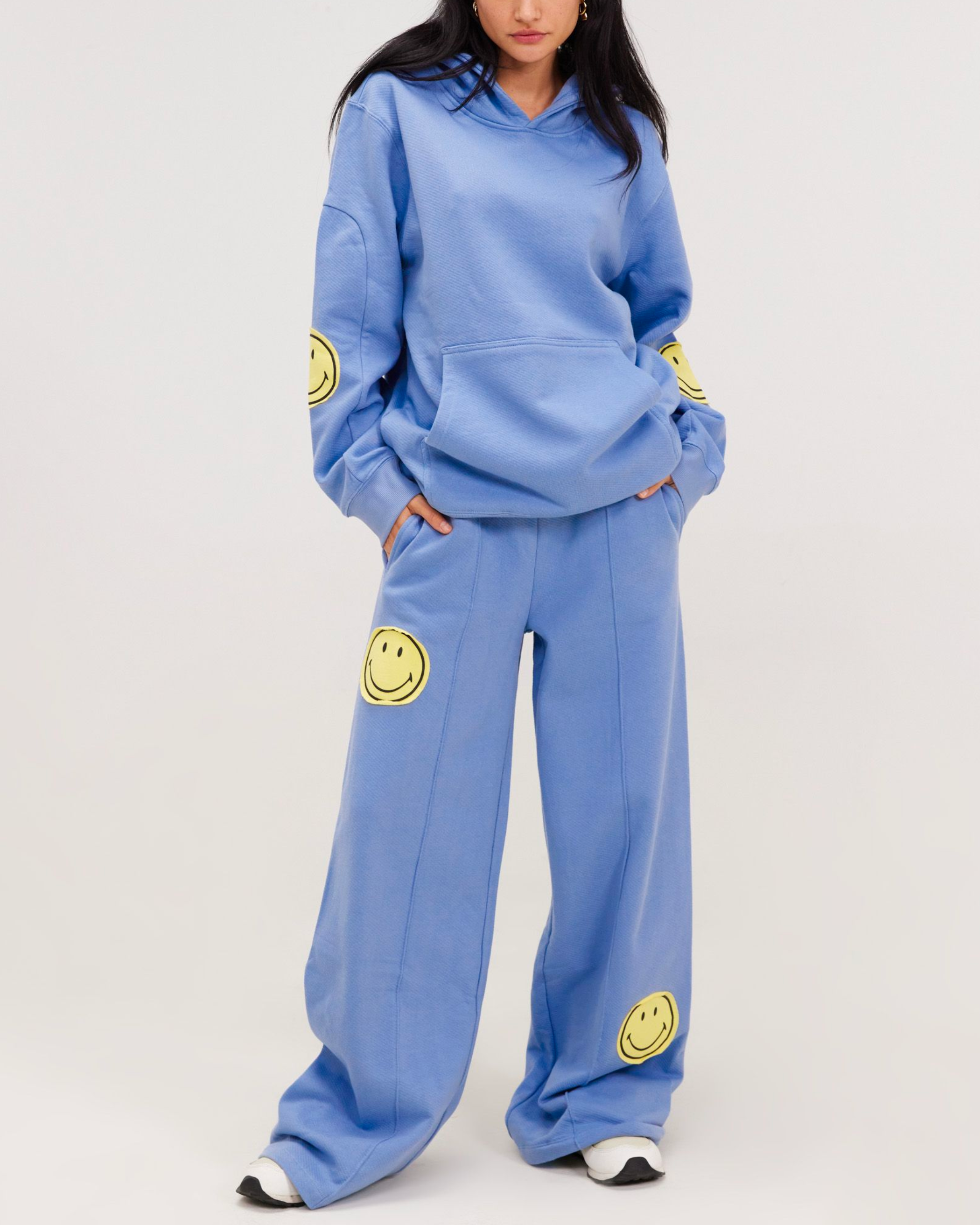 Smiley® Oversized Hoodie, Blue