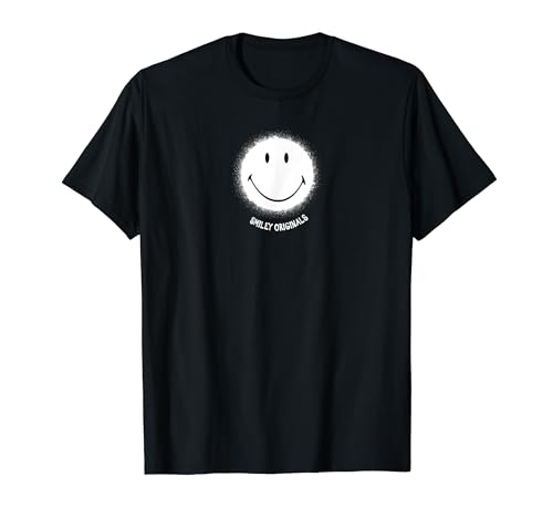 Smiley Originals® Happy Face Spray White Icon T-Shirt