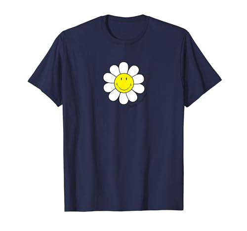 Smiley Originals® Happy Face Daisy Flower T-Shirt