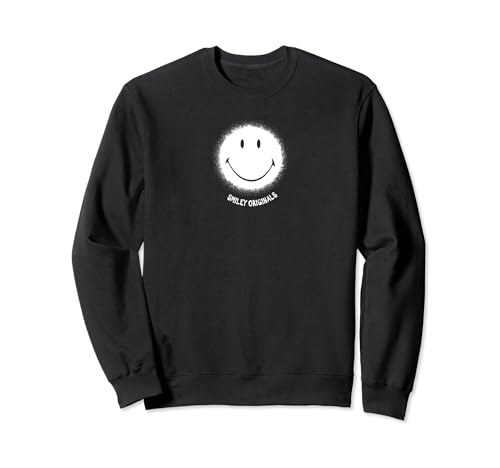 Smiley Originals glückliches Gesicht Spray weiß Icon Sweatshirt