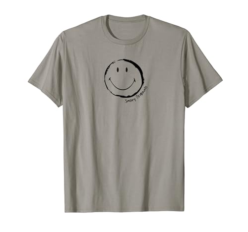 Smiley Originals® Happy Face Ink Sketch Black Maglietta