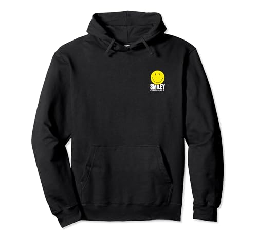 Smiley Originals® Happy Face Smile Yellow Felpa con Cappuccio