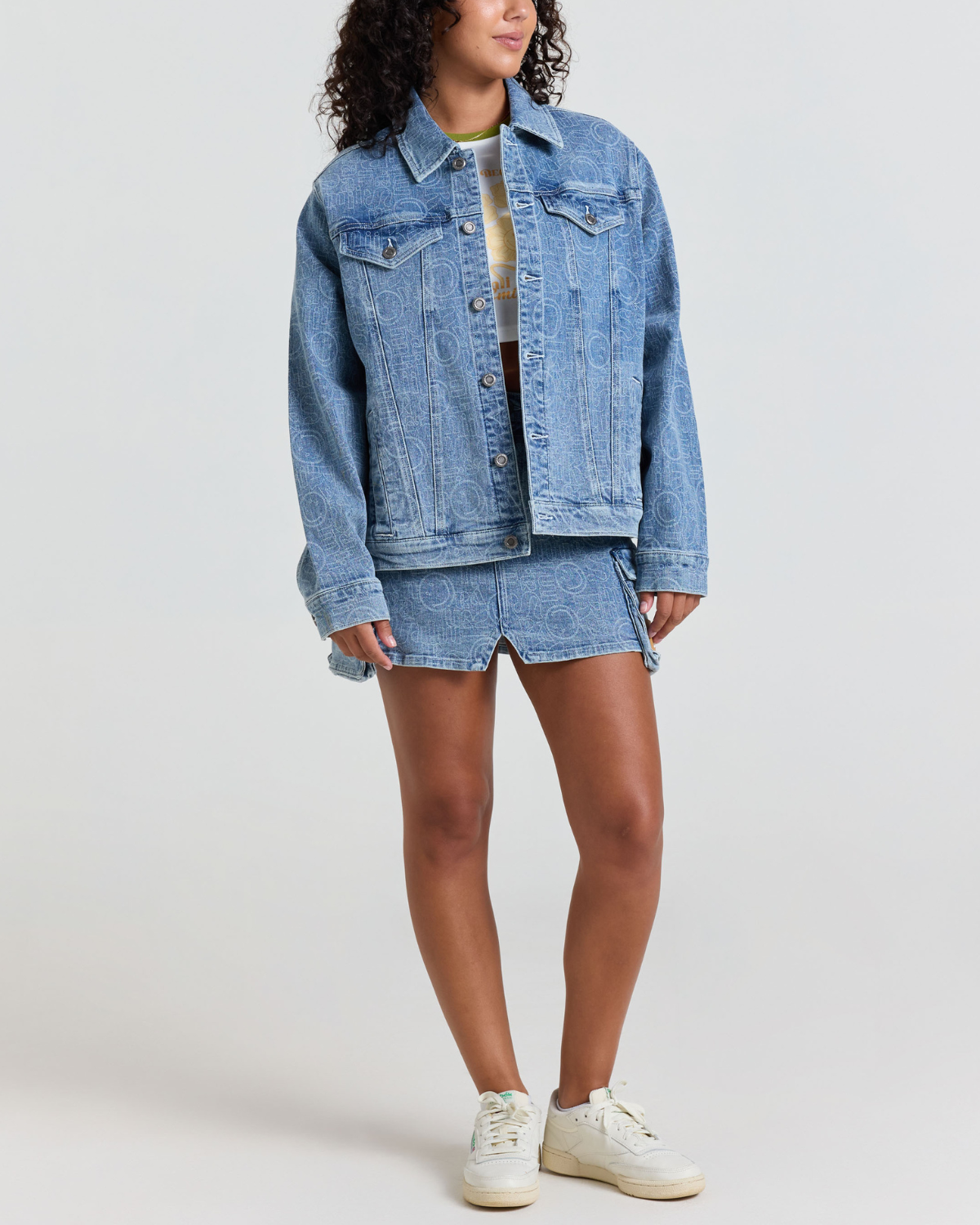 Smiley® Oversized Denim Jacket
